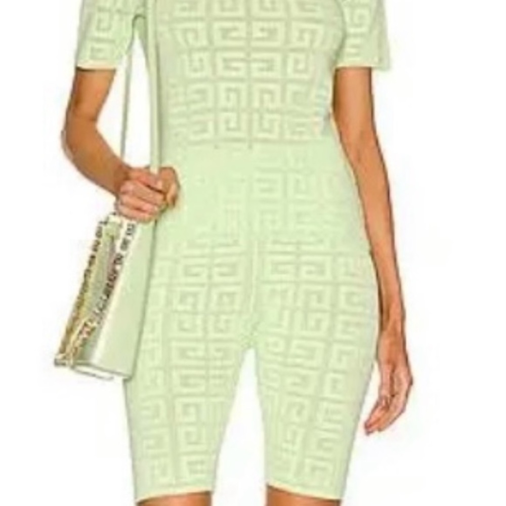 Givenchy 4G Jacquard Viscous Green Shorts
